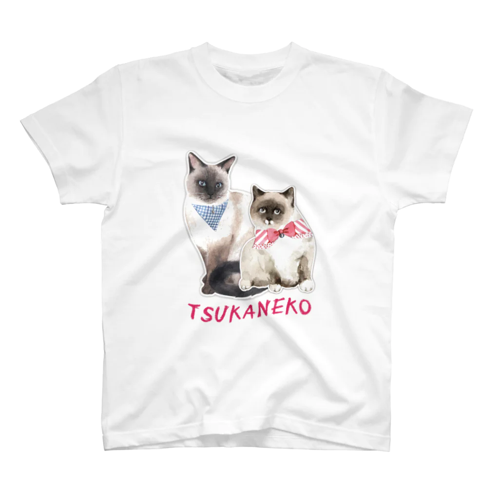 MiKiNEKO雑貨店(つかねこ公式グッズ)のBibi×Riri スタンダードTシャツ