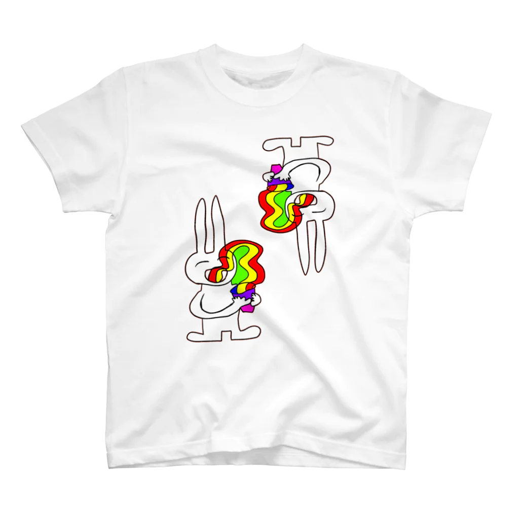 YOYOYORRRのらーめんうさぎ Regular Fit T-Shirt