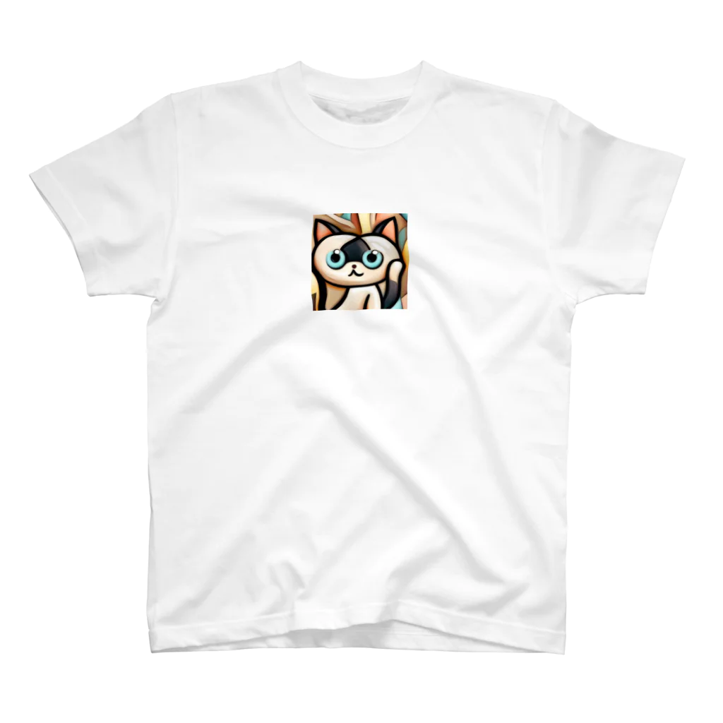 T2 Mysterious Painter's ShopのMysterious Cat Regular Fit T-Shirt