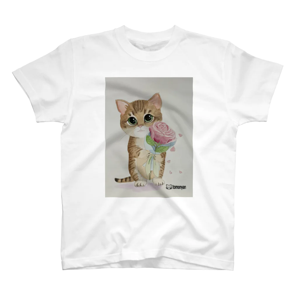 ともにゃんのお部屋のれんにゃん Regular Fit T-Shirt