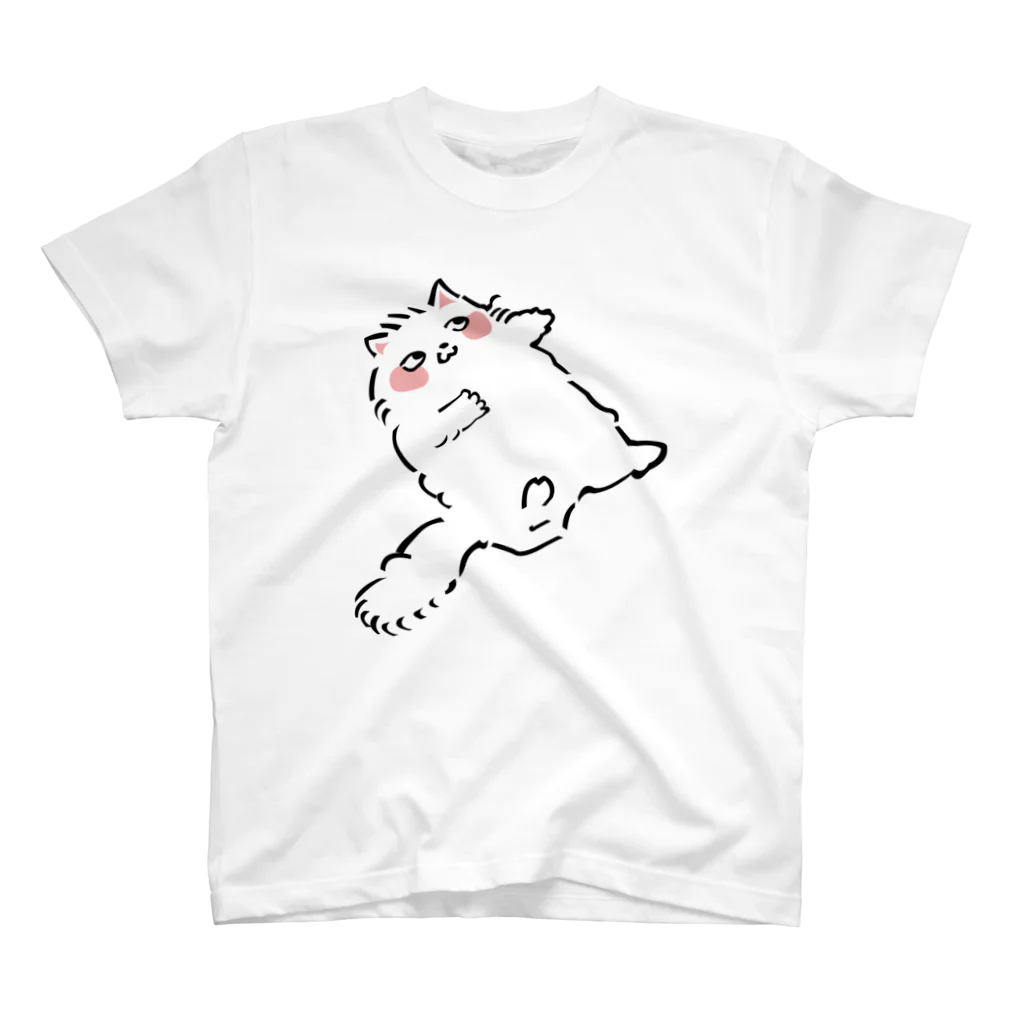 ふんわり本舗のしろねこ スタンダードTシャツ