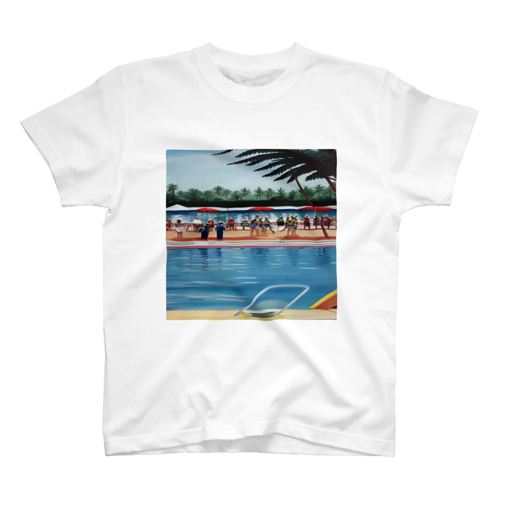 Soup Syrupの#0019 | Pool Hotel 04 Regular Fit T-Shirt