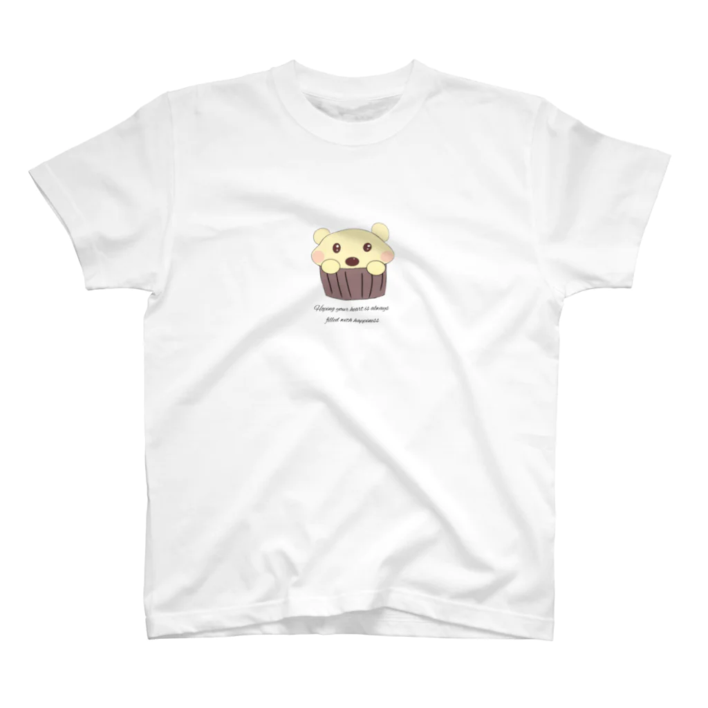 mkm shopのカップケーキ　くまちゃん　Tシャツ　 スタンダードTシャツ