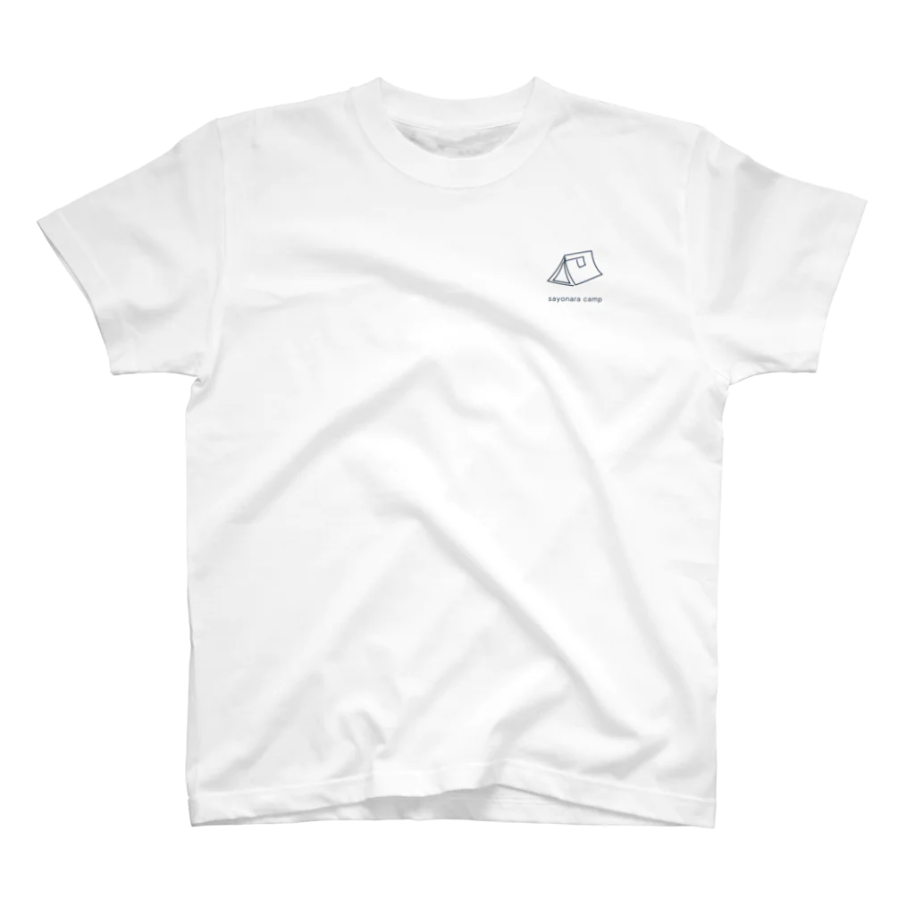 さよならキャンプ 公式ショップのロゴアイテム｜薄いいろ Regular Fit T-Shirt