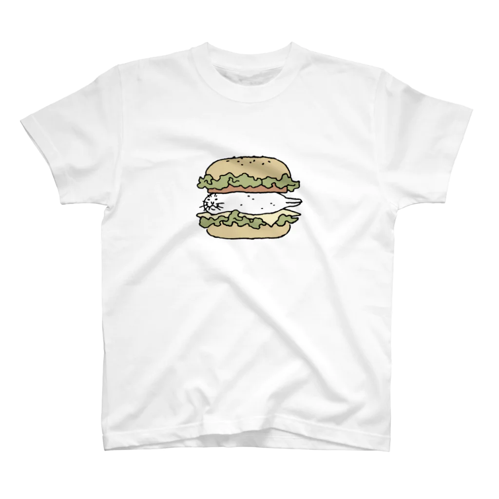 ぴすぴすのアザラシバーガー スタンダードTシャツ