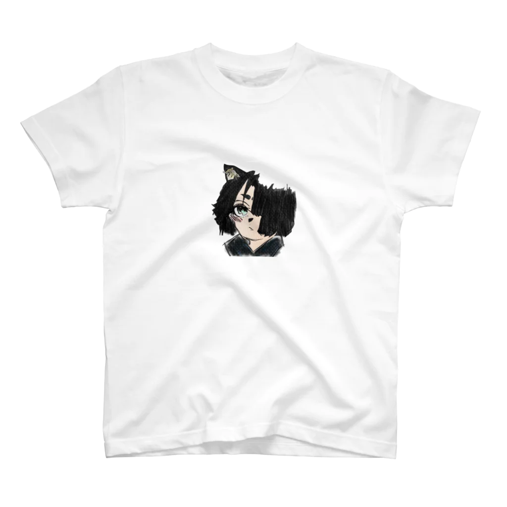 みつまめこshopの猫耳少女 Regular Fit T-Shirt