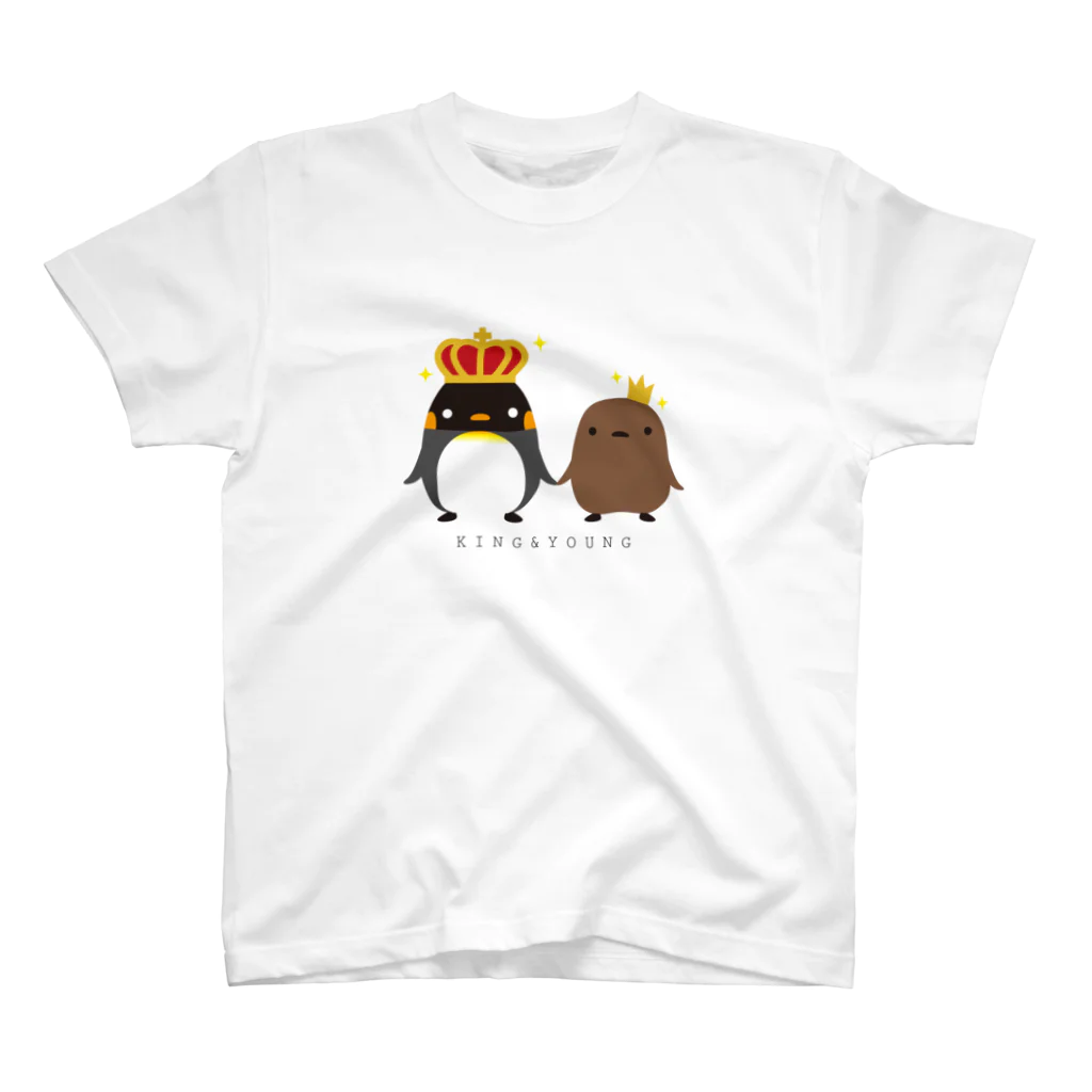 まるいペンギンの店のKING ＆ YOUNG Regular Fit T-Shirt