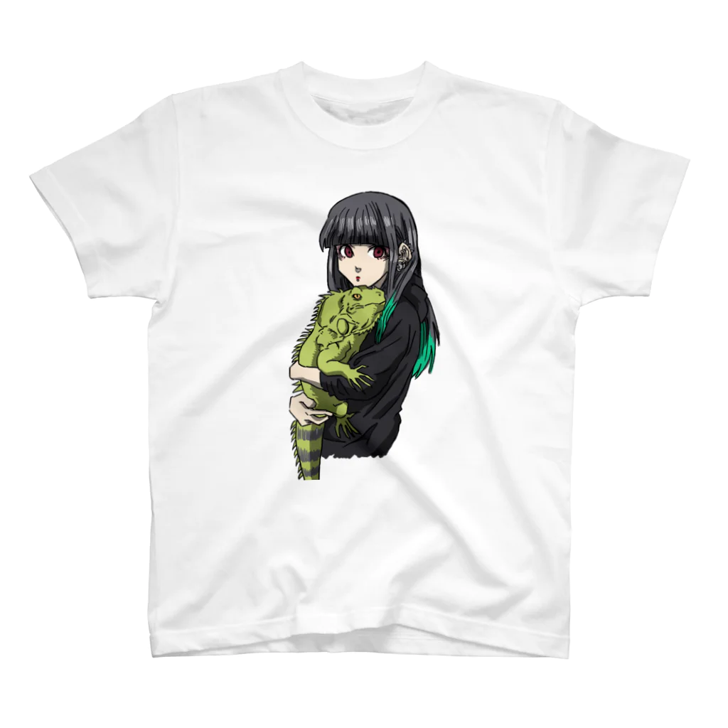 偏見のピアスと爬虫類が好きな女の子 Regular Fit T-Shirt