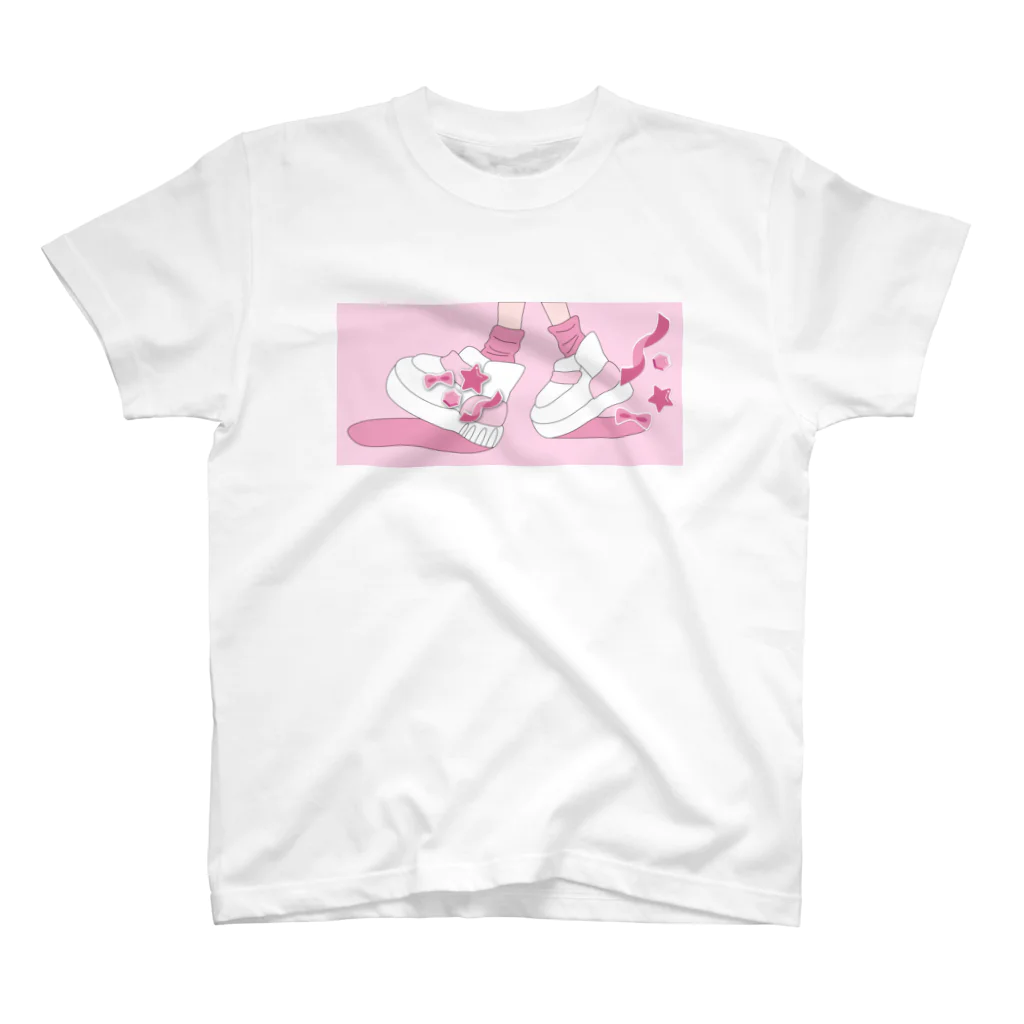 mayoi-chanの空想スニーカー　Pink×Pink スタンダードTシャツ