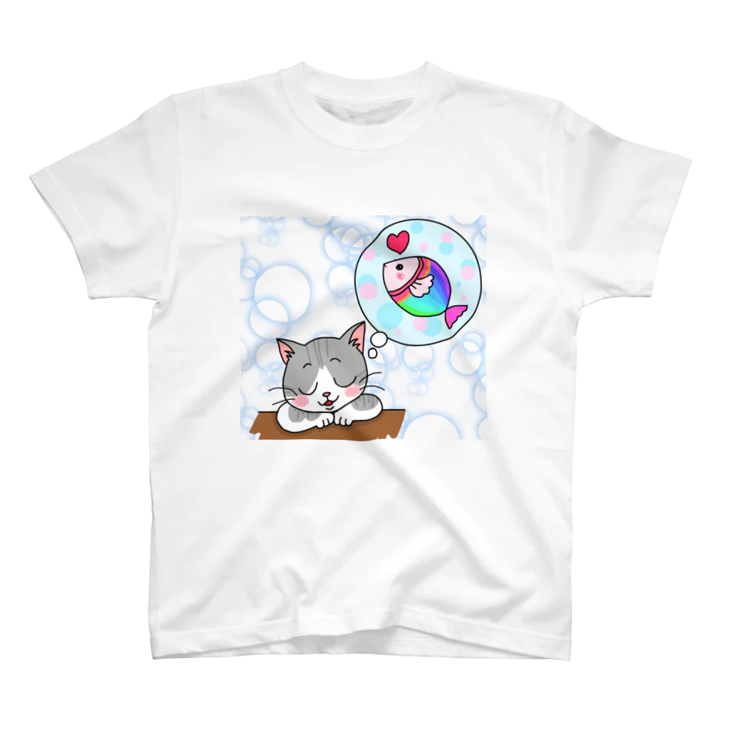 猫丸堂【ねこまるどう】のすやり スタンダードTシャツ