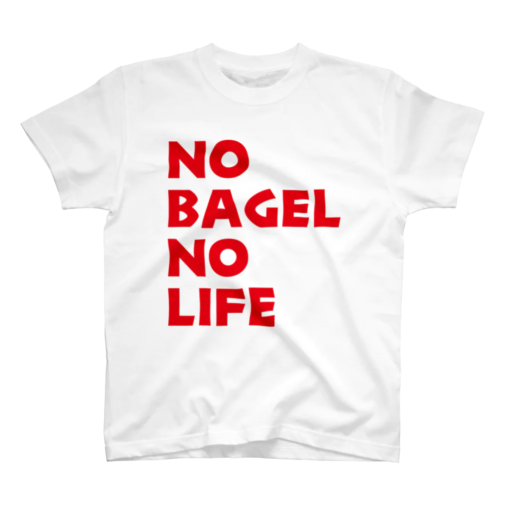 KTRSSKのNO BAGEL NO LIFE赤 スタンダードTシャツ