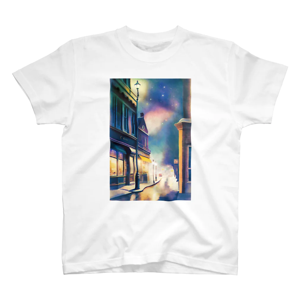 就労継続支援A型B型事業所espo岐阜の夜の風景 Regular Fit T-Shirt