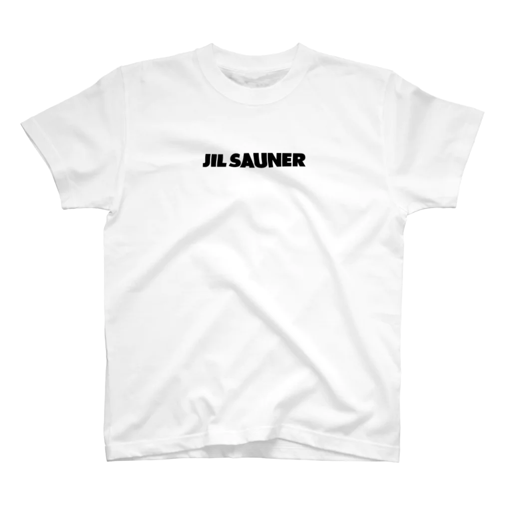 FUNNY JOKESのJIL SAUNER-ジルサウナー-胸面配置 黒ロゴ Regular Fit T-Shirt