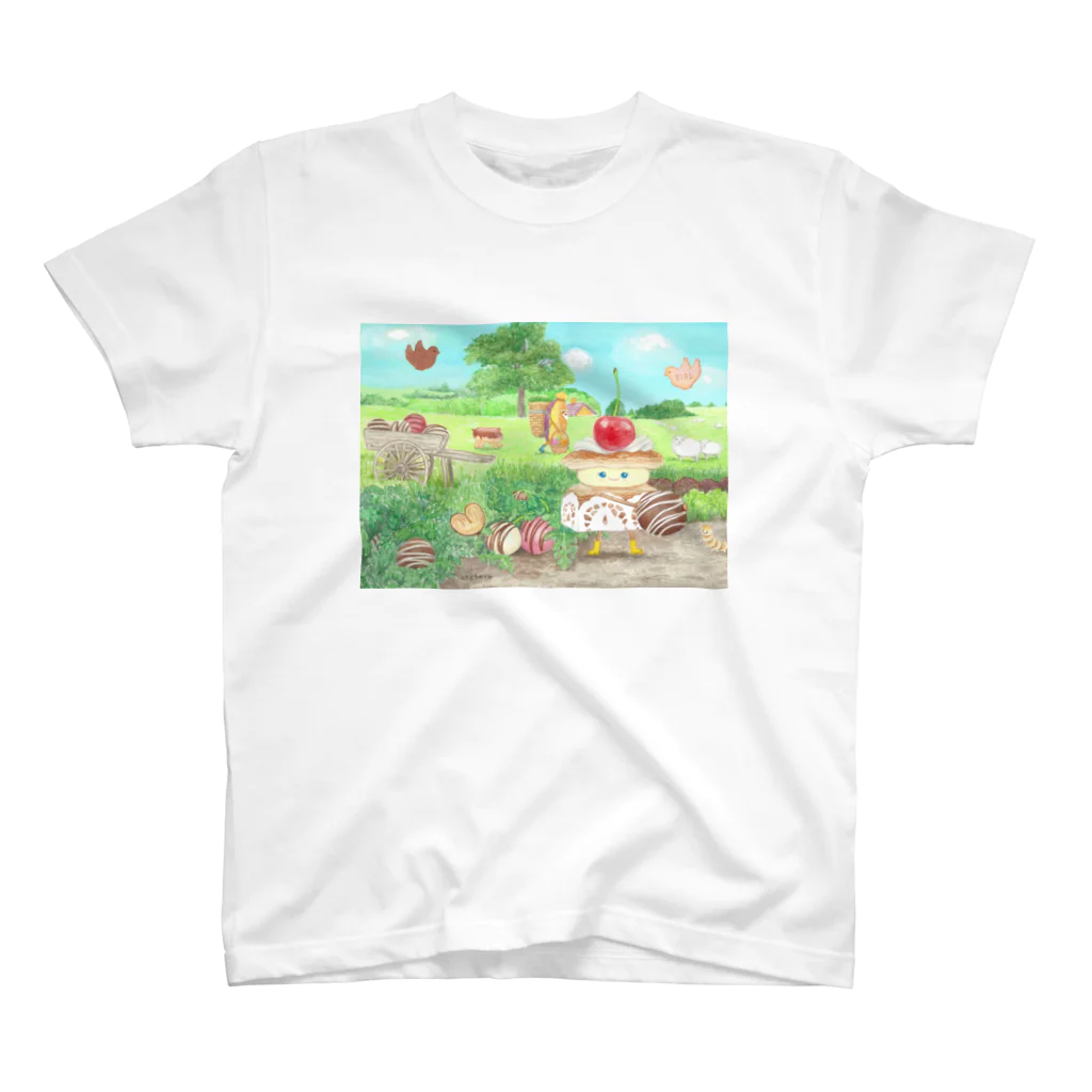 さとうめぐみ絵本グッズのミルフィーユちゃん スタンダードTシャツ