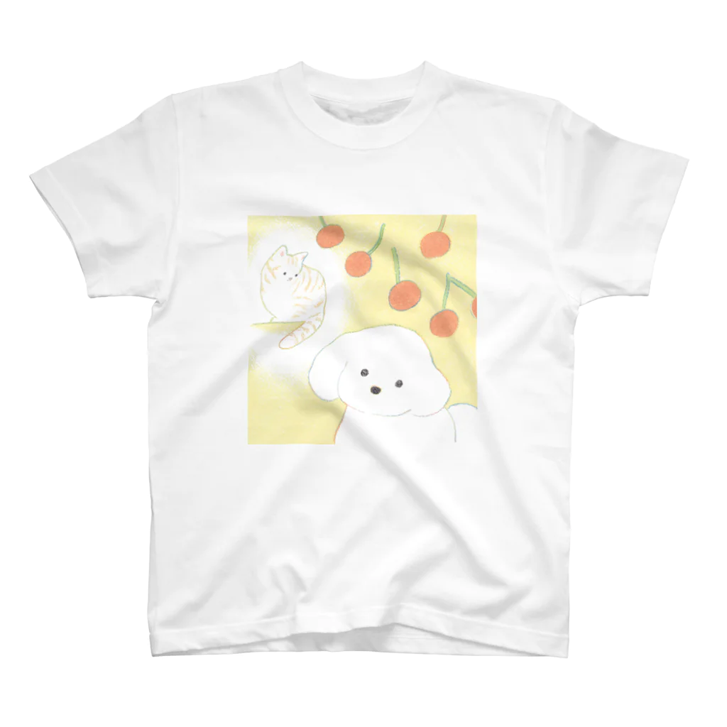 てらおかなつみの犬のグッズ スタンダードTシャツ