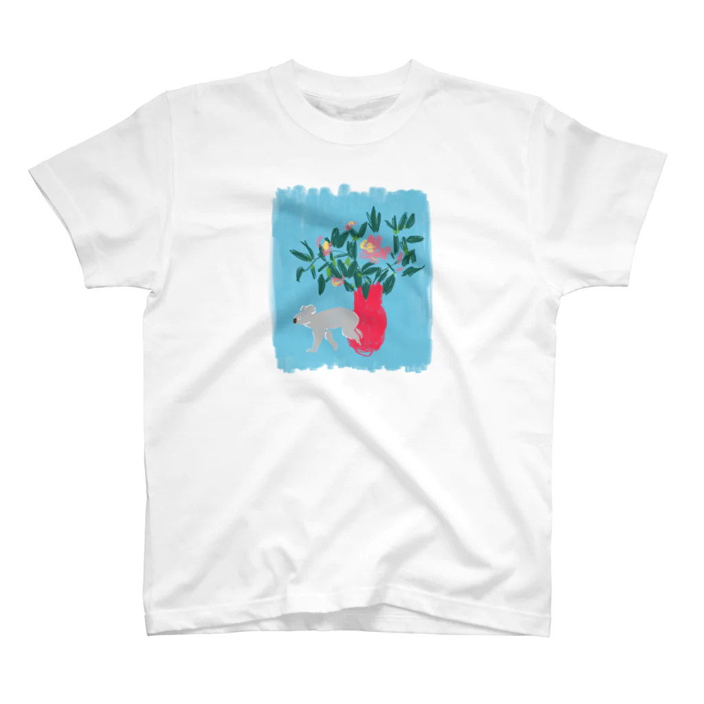 kanchan_koala_clubのバラとコアラ🐨フロント スタンダードTシャツ