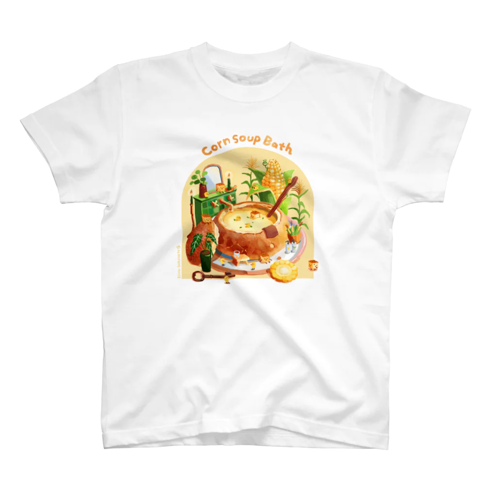 喫茶角砂糖のコーンスープバス Regular Fit T-Shirt