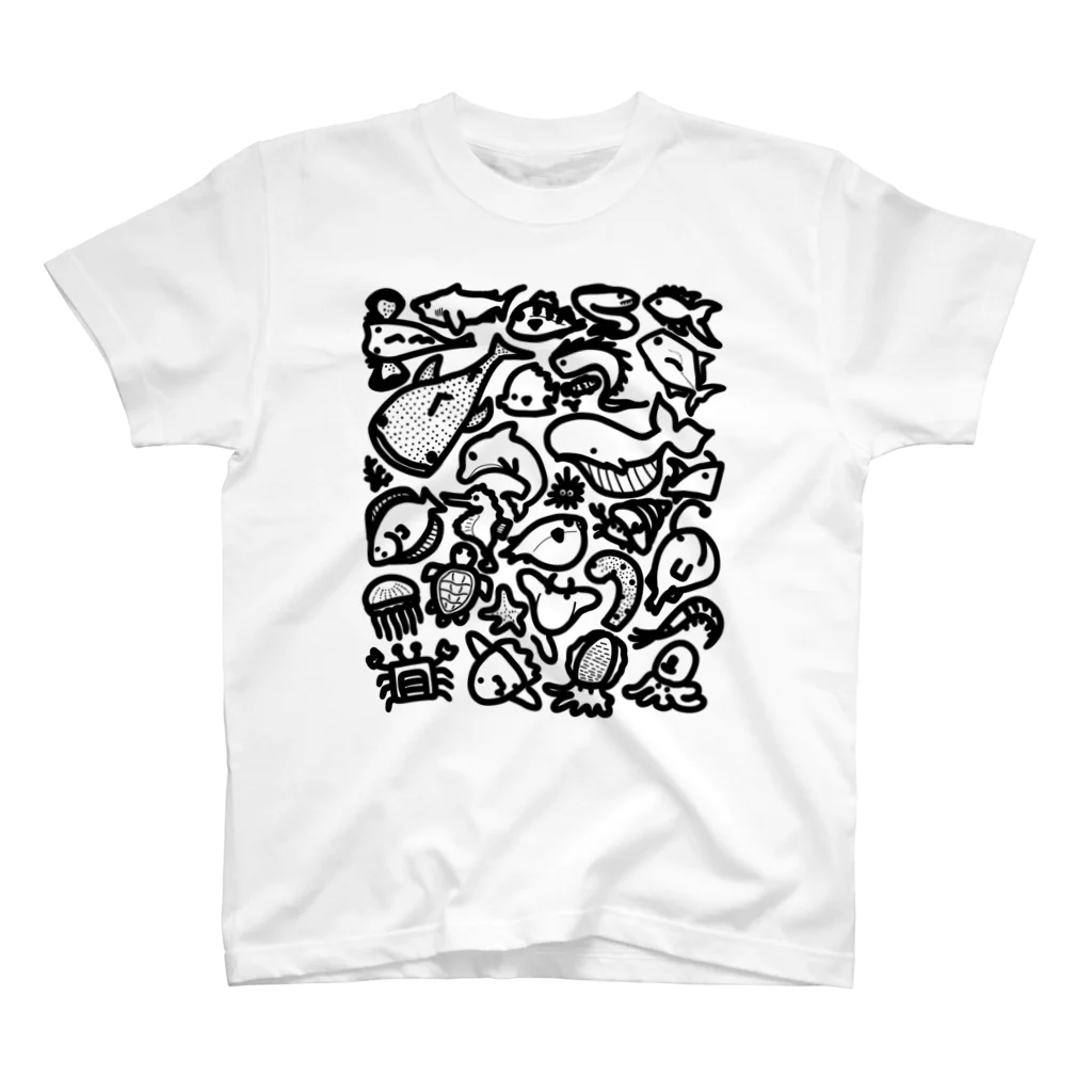 snaggedgorillaの海の中 Regular Fit T-Shirt