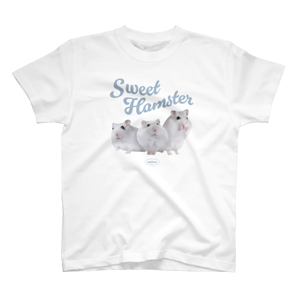 なてぃ子.  ハムスターのSweet Hamster... ブルーグレー Regular Fit T-Shirt