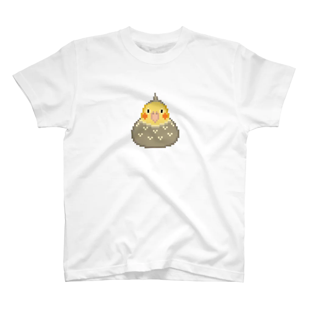 みどりのなにかのもっちりオカメ（シナモンパール） スタンダードTシャツ