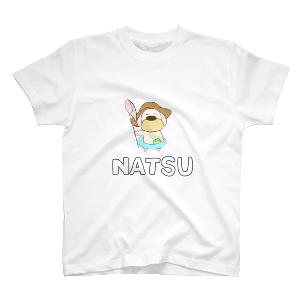 おもちまるの夏のゆるい犬 スタンダードTシャツ