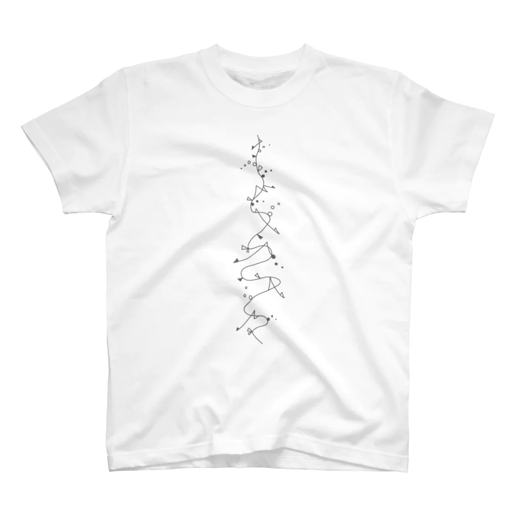 whiteのきらきら_グレー スタンダードTシャツ