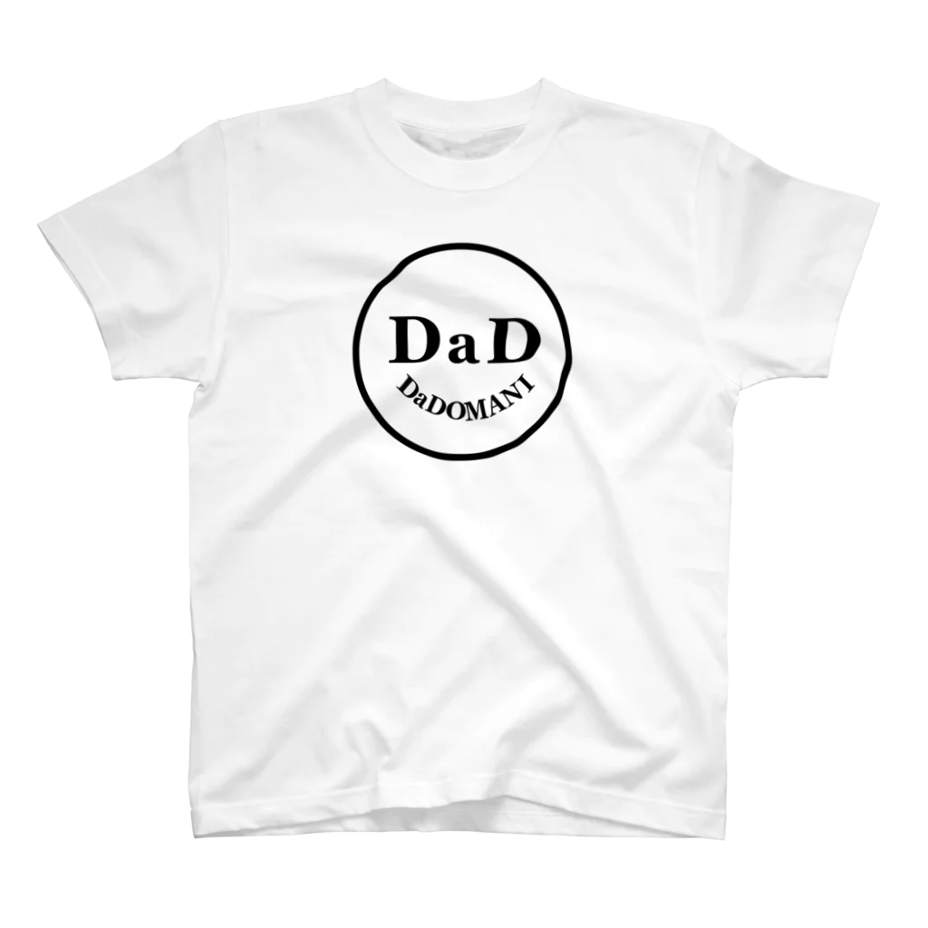 cafe-dadomaniのDaDちゃん顔ロゴ 白T専用 スタンダードTシャツ