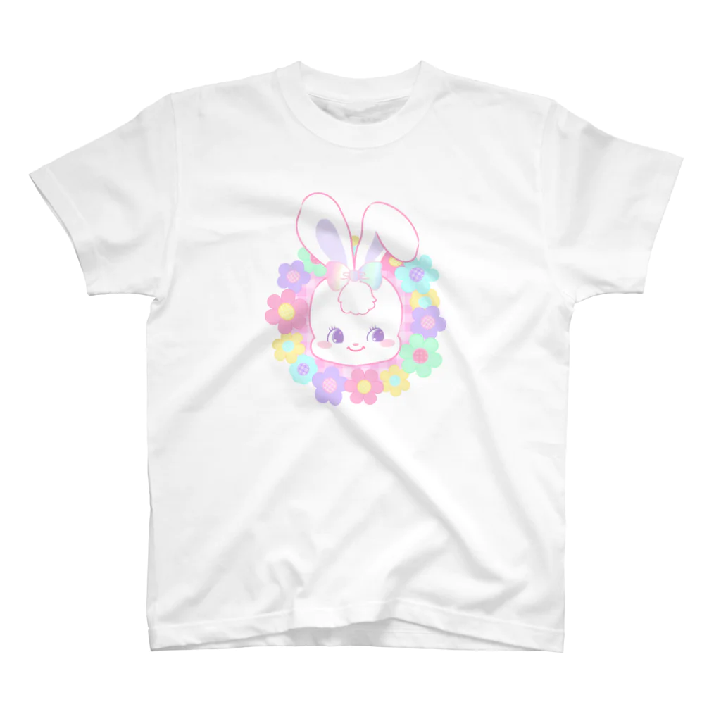 pirokoのお花うさちゃん Regular Fit T-Shirt