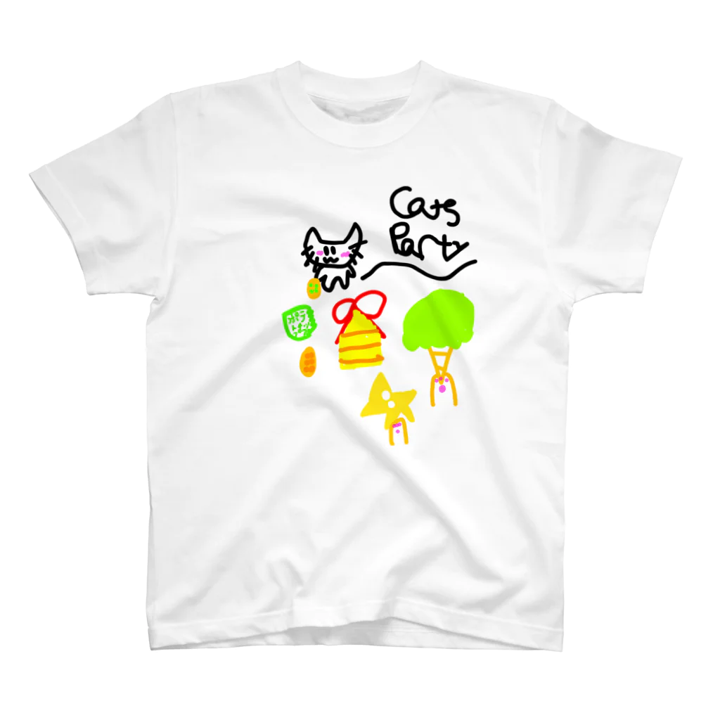 あっぷるぱいしょっぷのCats Party スタンダードTシャツ