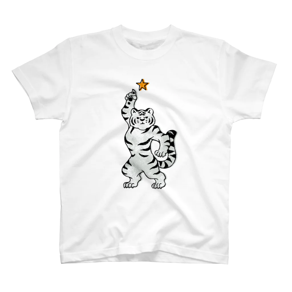 吉川 達哉 tatsuya yoshikawaのFIRST STAR WHITE TIGER Regular Fit T-Shirt