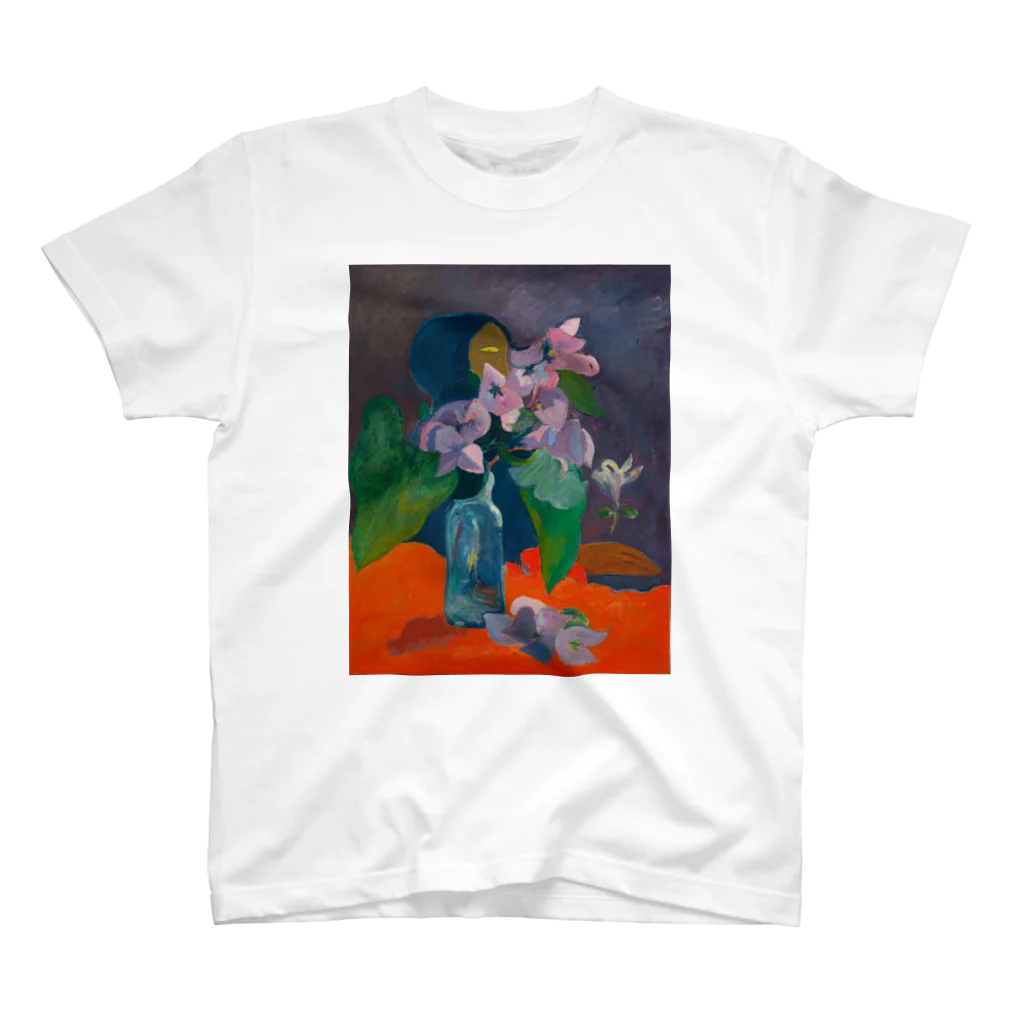 世界美術商店の花と偶像のある静物 / Still Life with Flowers and Idol スタンダードTシャツ