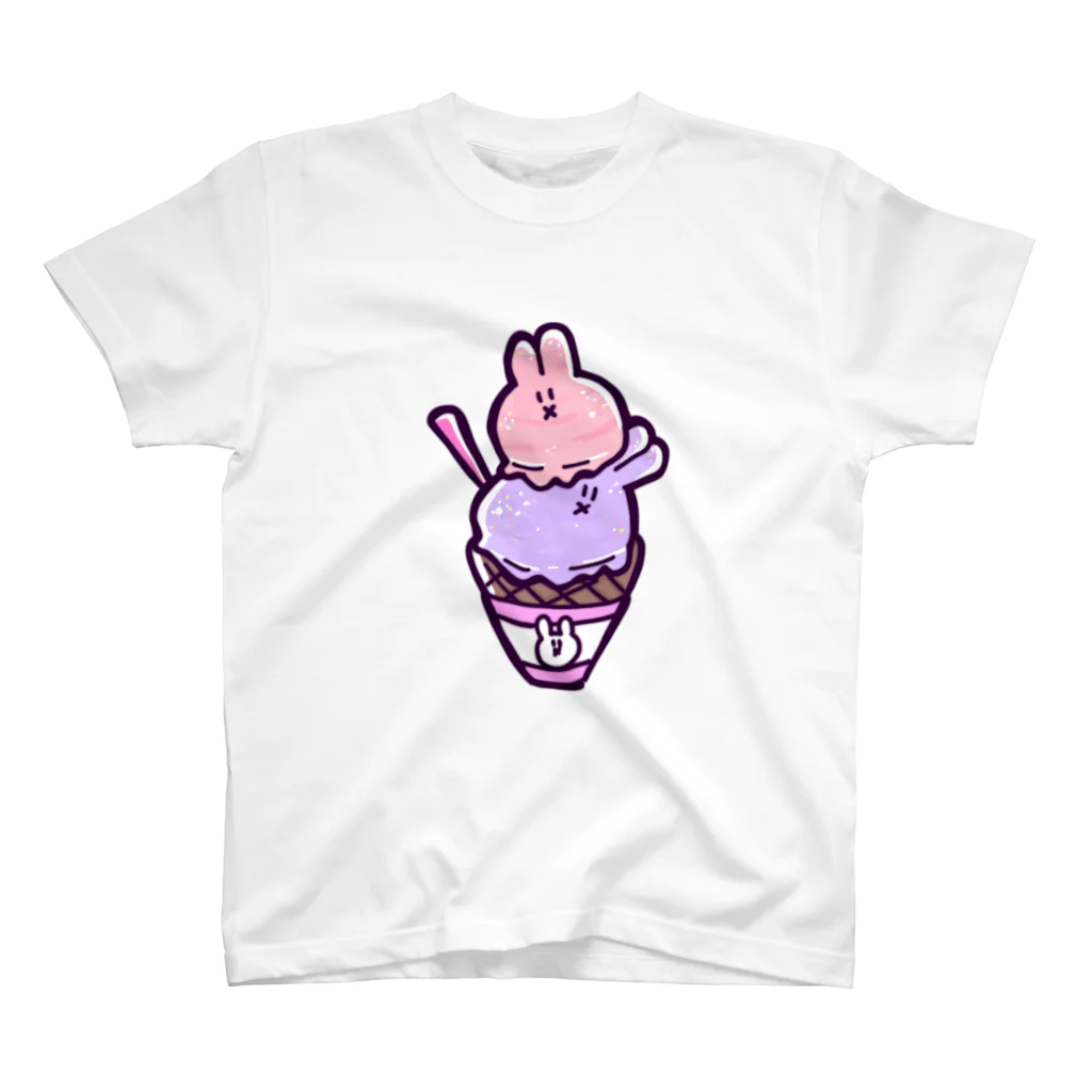 うさちゃんのうさちゃんアイス スタンダードTシャツ