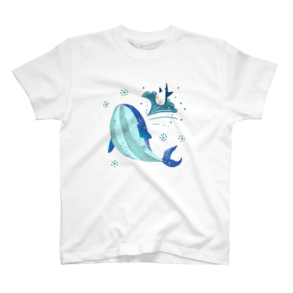 kotkotriのペンギンとクジラ Regular Fit T-Shirt