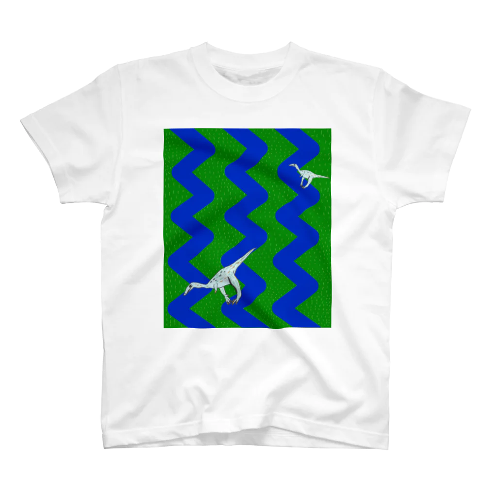 DiNOSAUR MARKeT/恐竜の旅する恐竜モノニクス　Wild Rivers スタンダードTシャツ