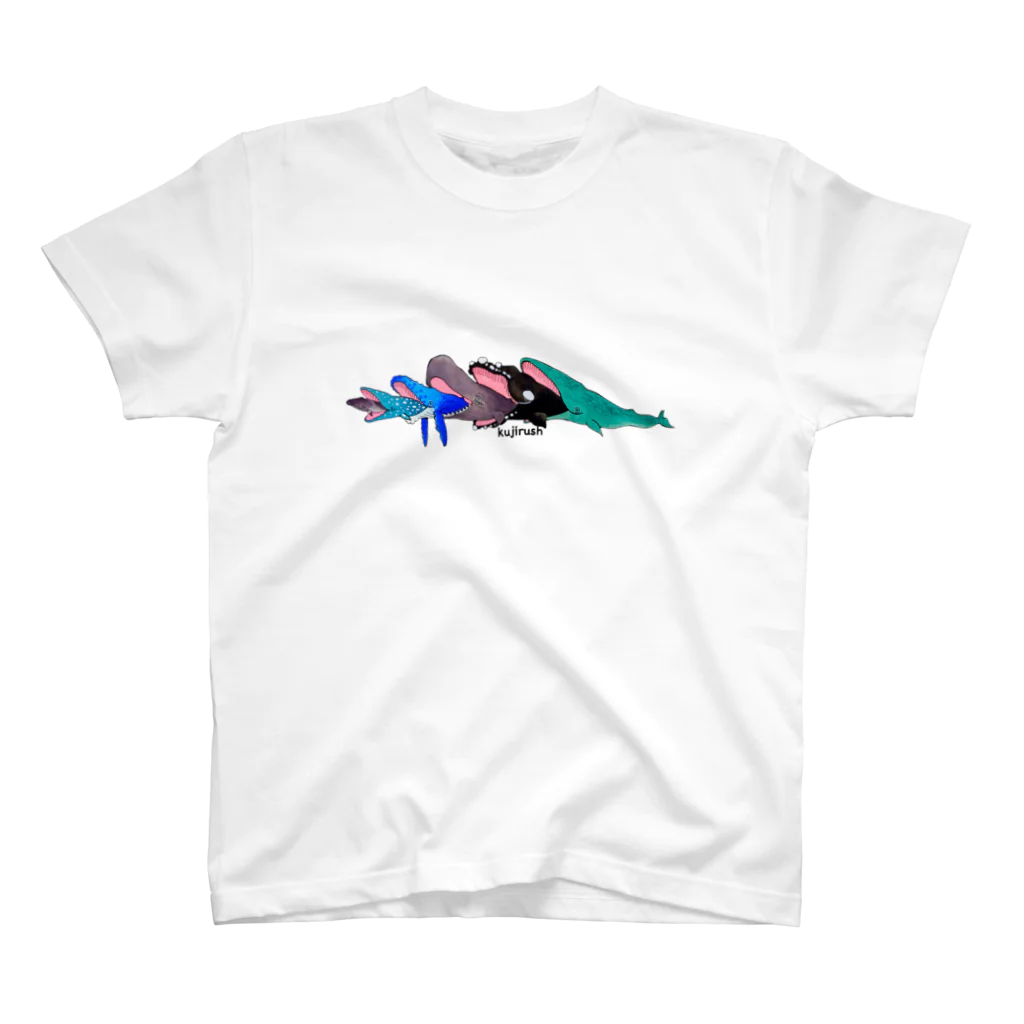 はないのちいこくおもうかいしゃのクジラッシュ大イラスト全面のみ スタンダードTシャツ