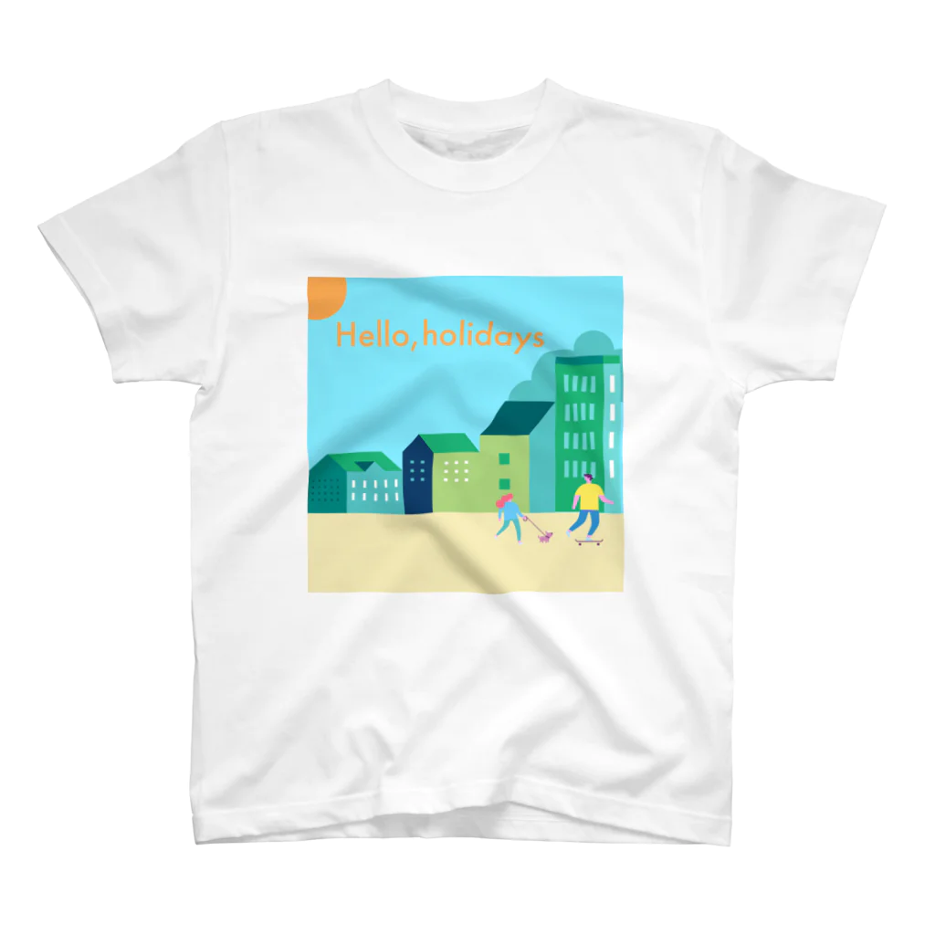 架空企業のTシャツ屋さんのhello,holidays Tシャツ Regular Fit T-Shirt