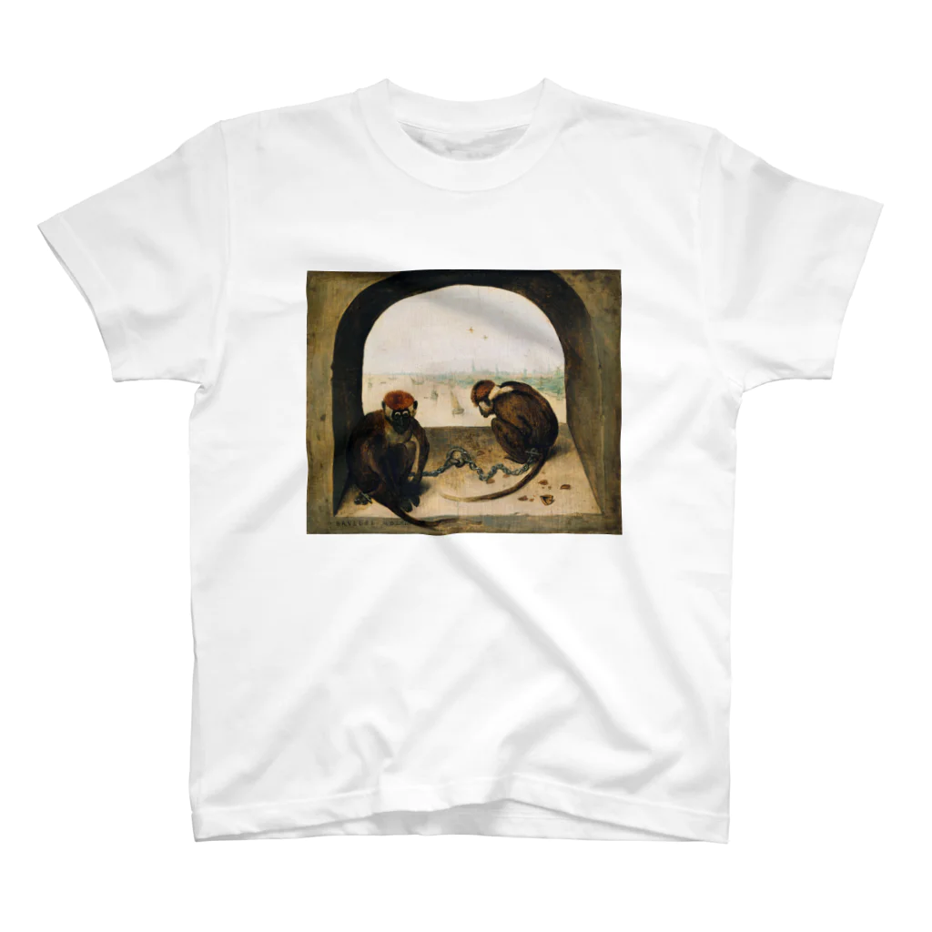 世界美術商店の二匹の猿 / Two Monkeys スタンダードTシャツ