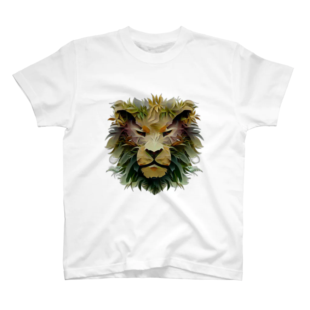 ほっこりデザインスタジオのライオンの魅力を引き出すオリジナルグッズ スタンダードTシャツ