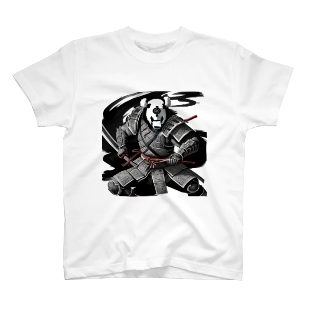 Anarchy LのWABISABI Samurai Animals Panda スタンダードTシャツ