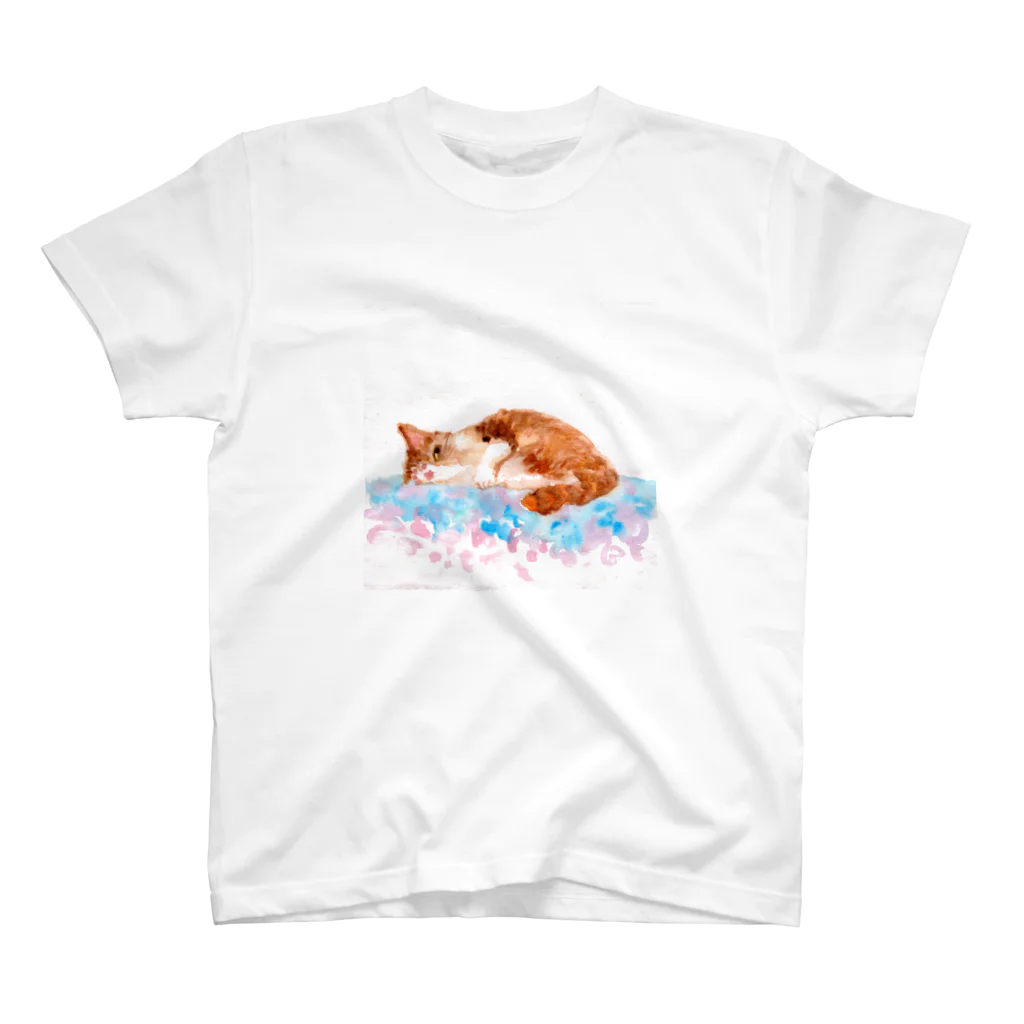 Yumi Kudo ARTのいたずら猫 スタンダードTシャツ