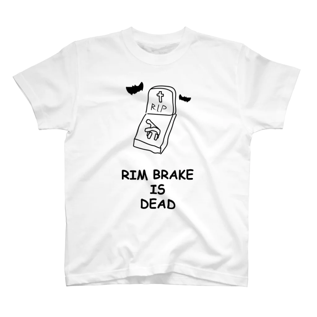 enjoy cycling serviceのRIM BRAKE IS DEAD Regular Fit T-Shirt