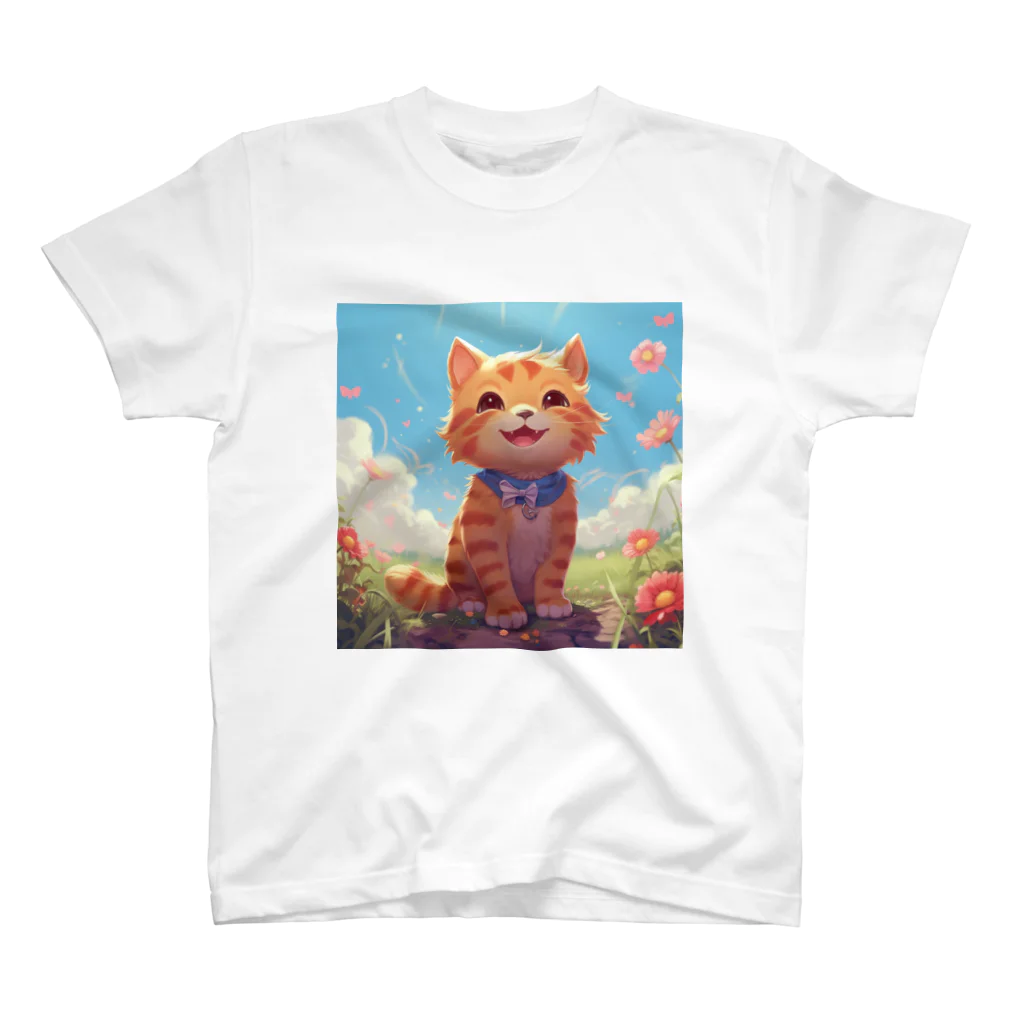ネオン街/Neon Streetの魔法猫TIYCHA Regular Fit T-Shirt