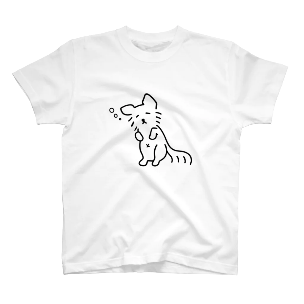 CKWのCKWへそ天睡眠の犬 スタンダードTシャツ