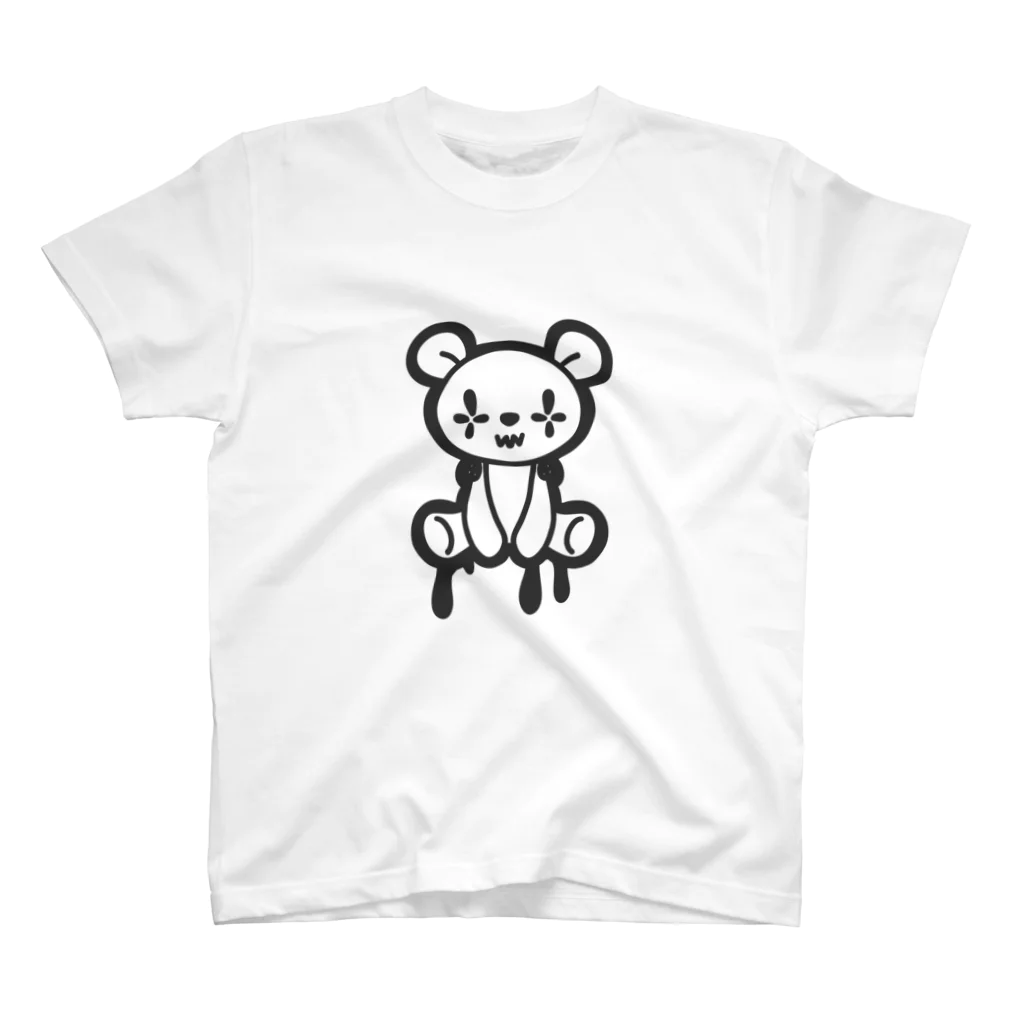 モノクロボーイズの【Tシャツ】ちみどろべあー スタンダードTシャツ