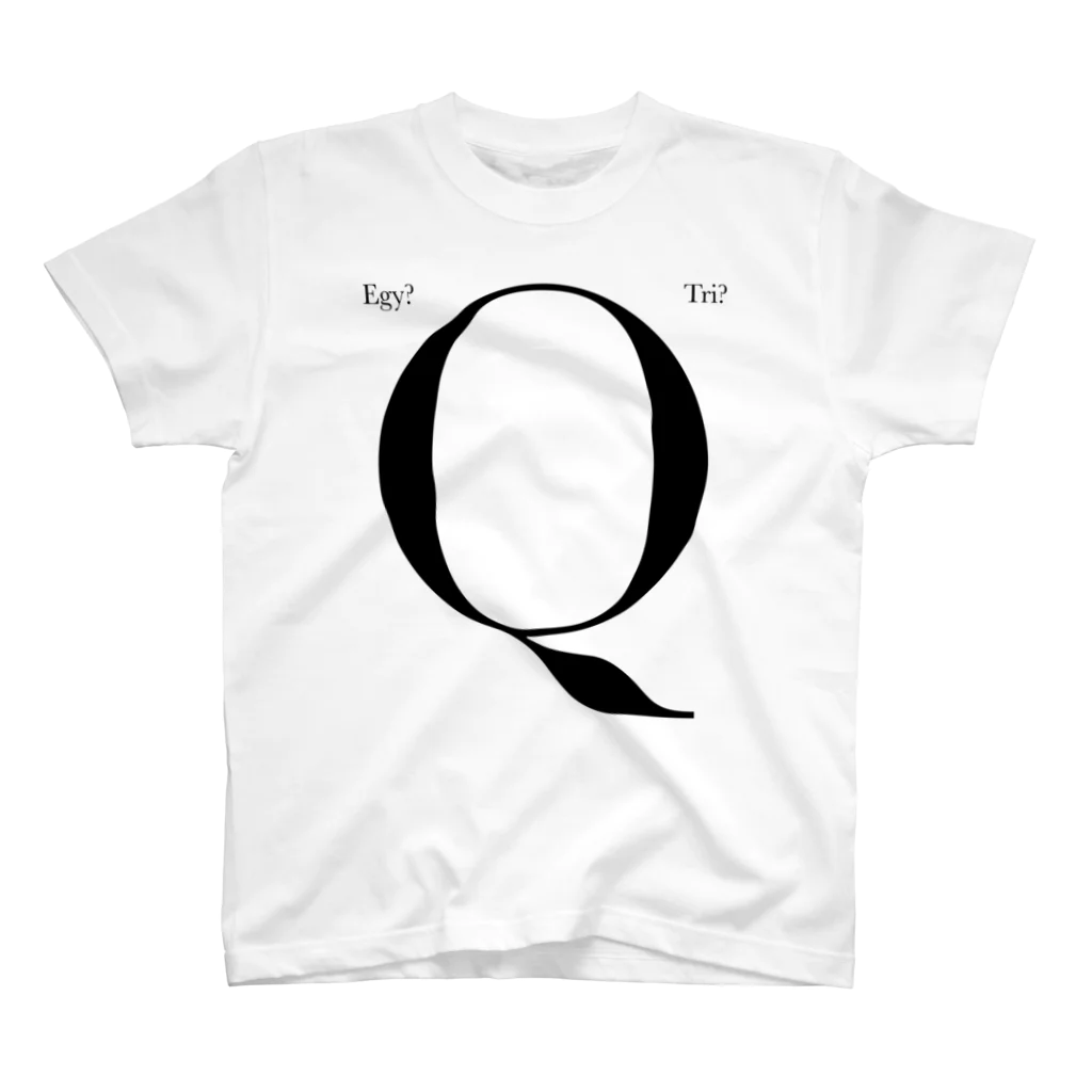 Egyptian TriangleのET "Q" BLK スタンダードTシャツ