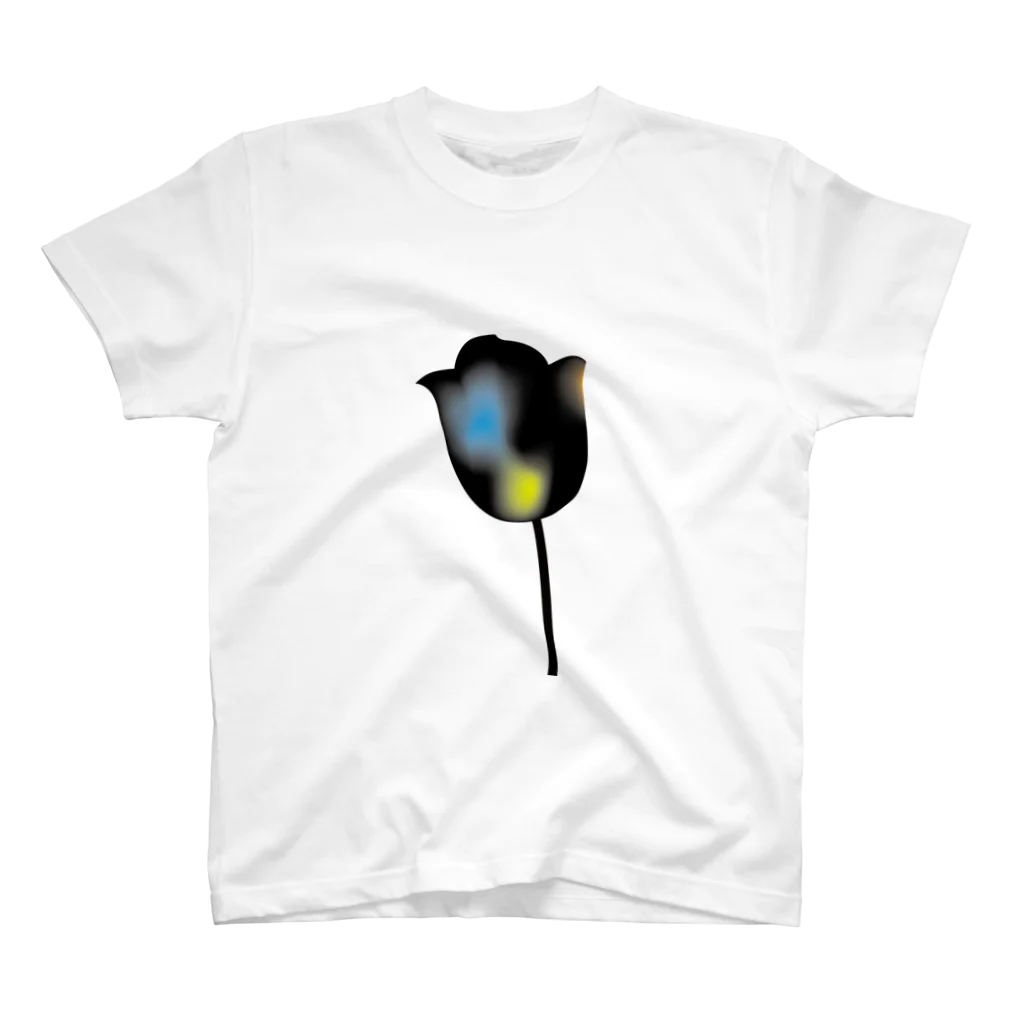 CYNIA.CYNIAのBlack Tulip ブラックチューリップ スタンダードTシャツ