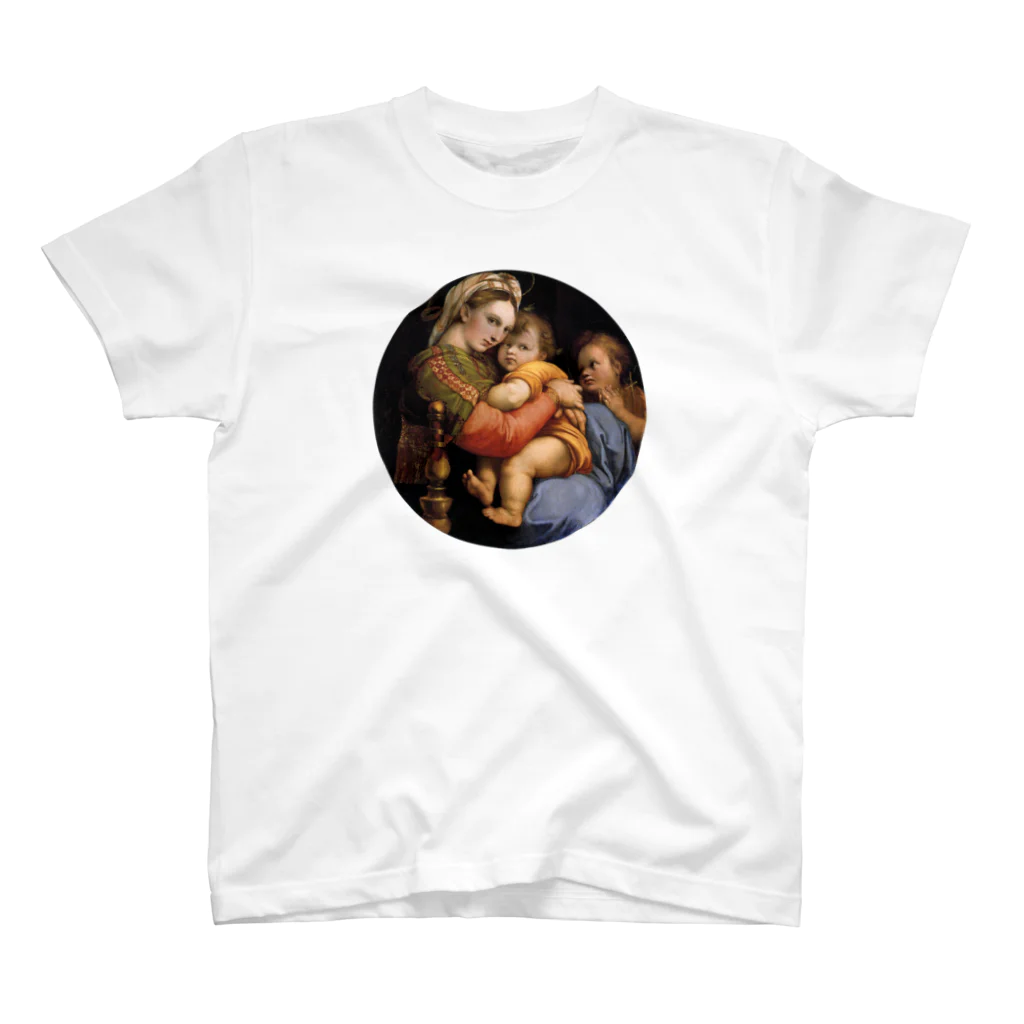 世界美術商店の小椅子の聖母 / Madonna della seggiola Regular Fit T-Shirt