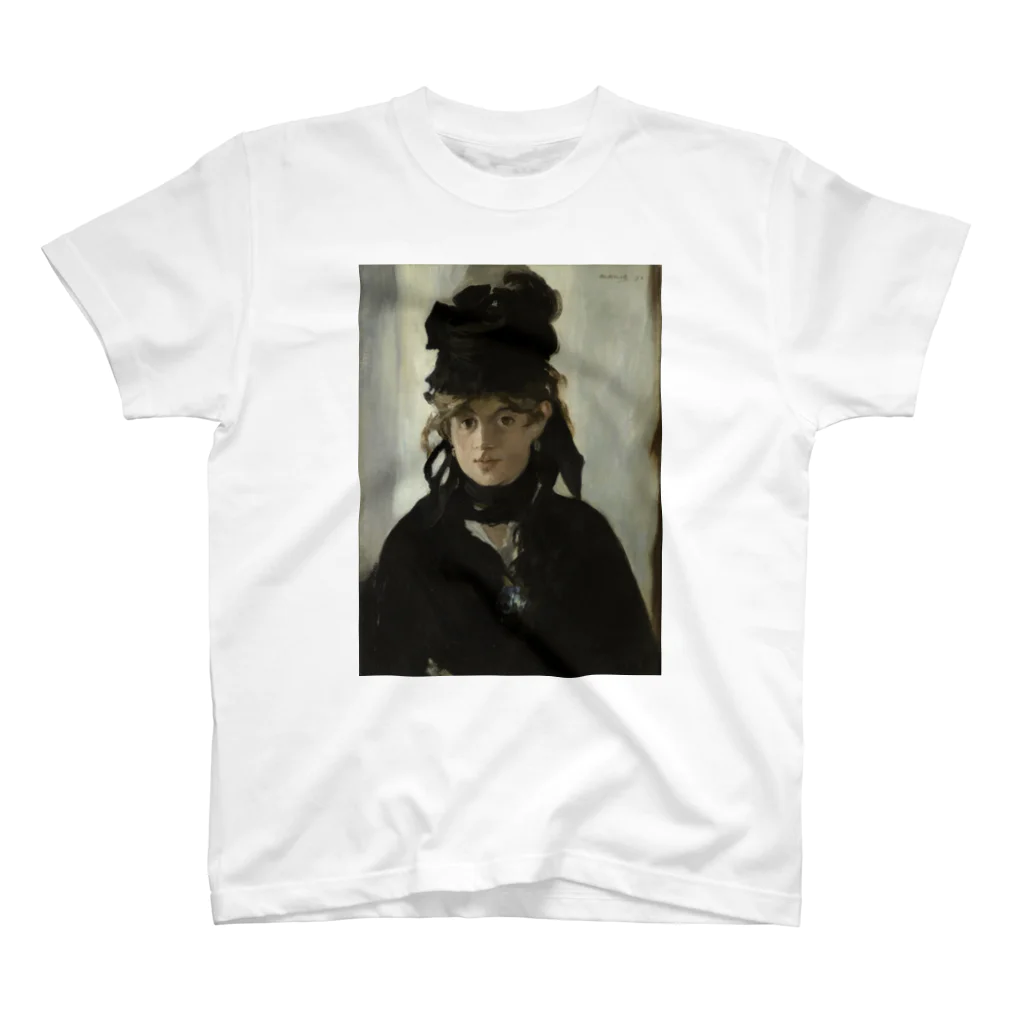 世界美術商店のすみれの花束をつけたベルト・モリゾ / Berthe Morisot with a Bouquet of Violets スタンダードTシャツ