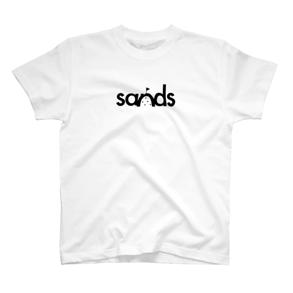 sands商店 SUZURI店のロゴ(黒) Regular Fit T-Shirt