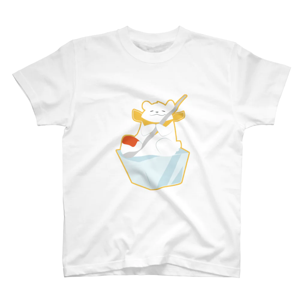 星野ねこはるのかき氷のシロクマ スタンダードTシャツ